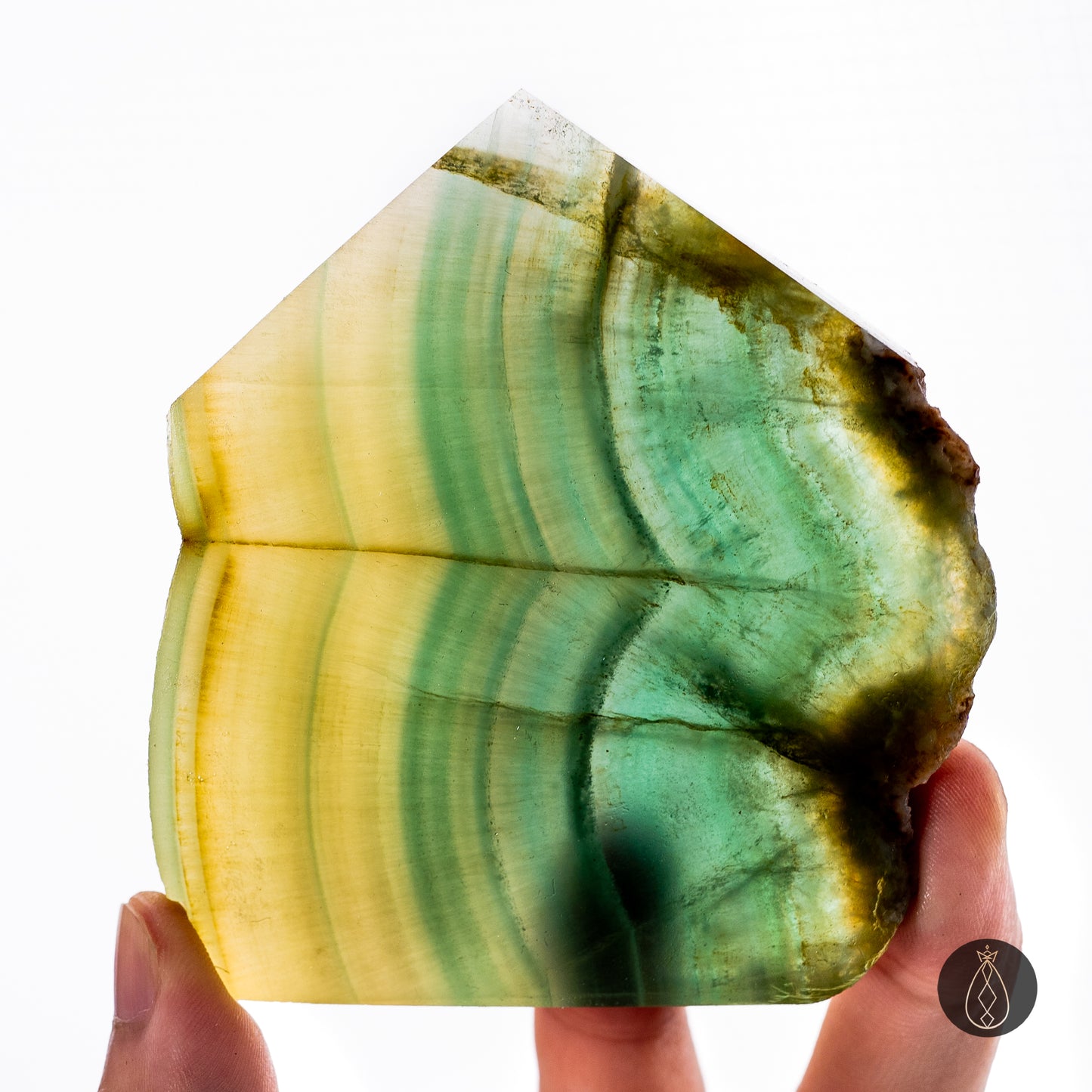 Lemon Fluorite Slab Tower