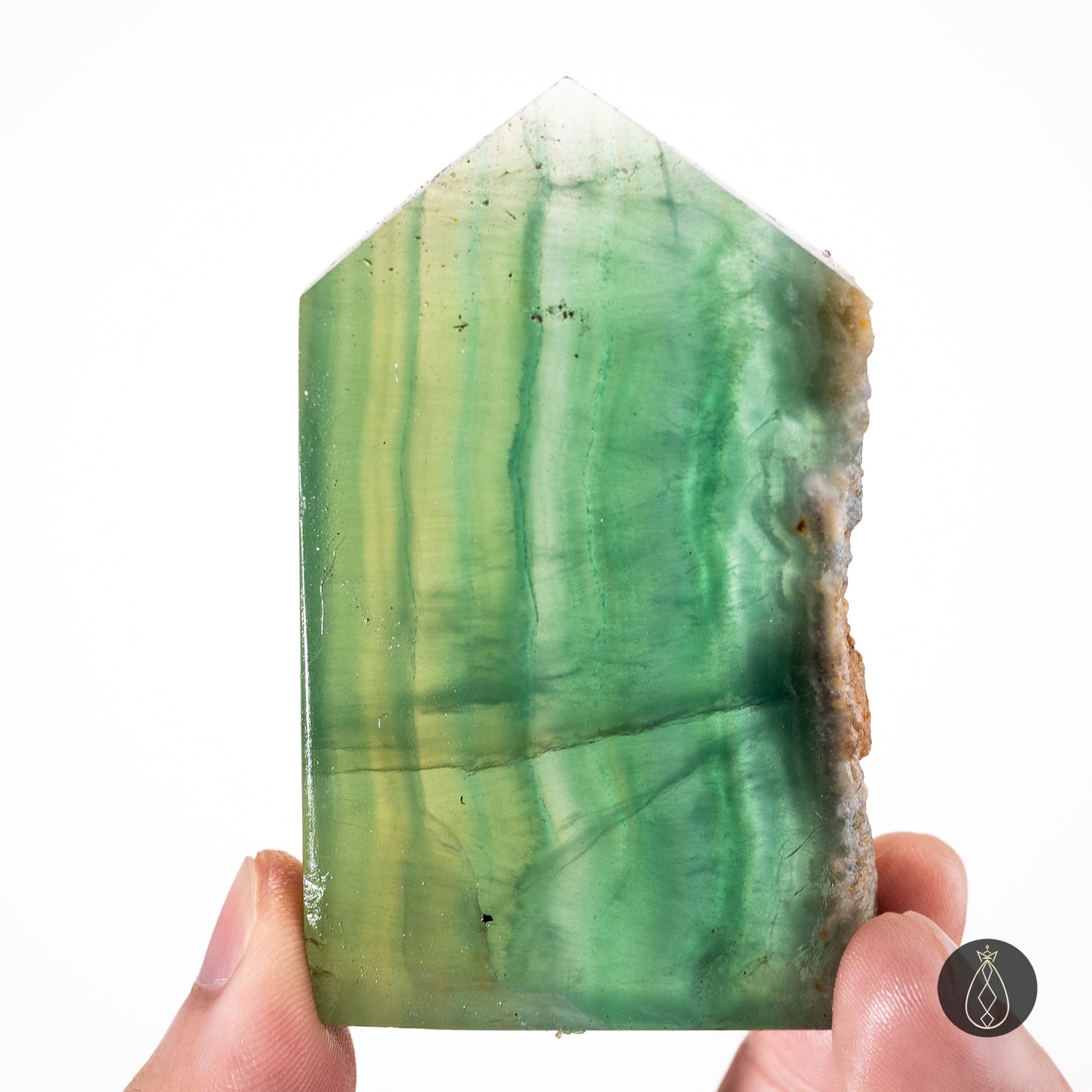 Lemon Fluorite Slab Tower