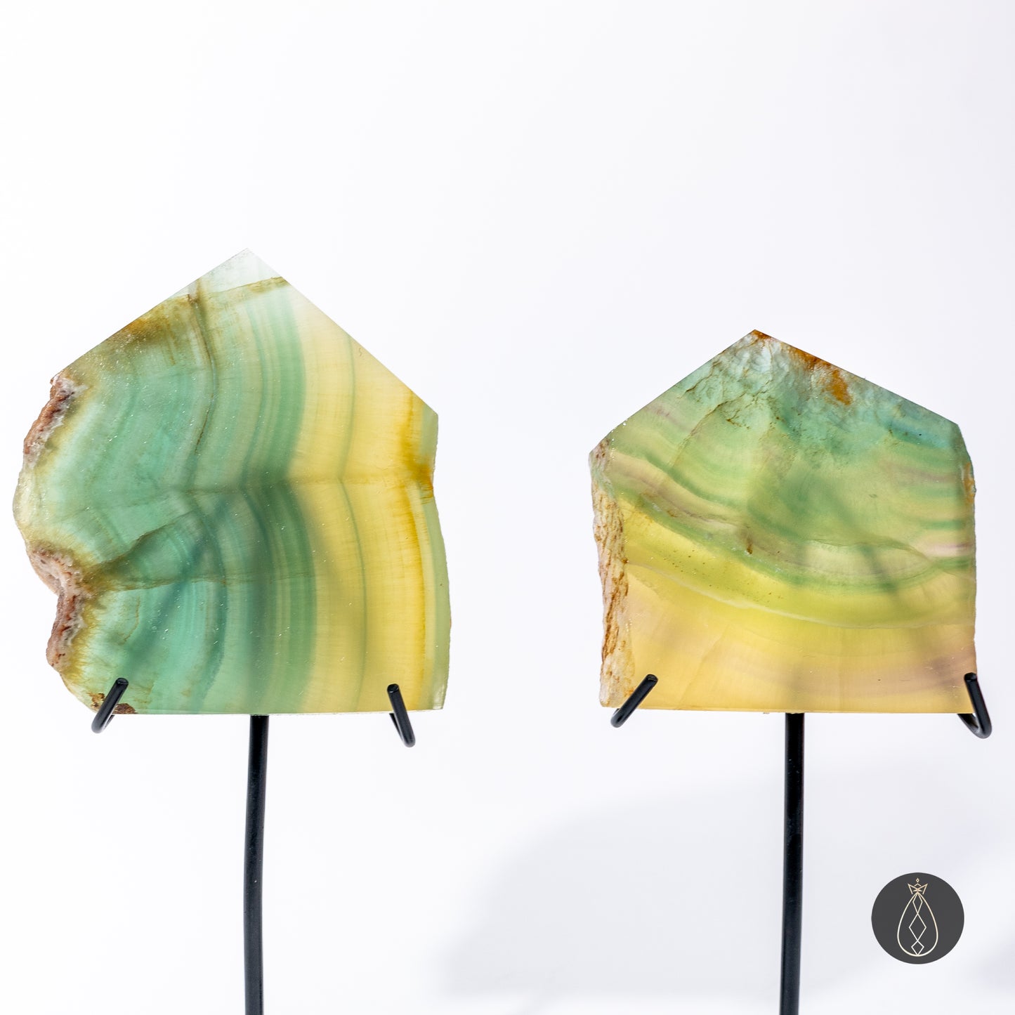 Lemon Fluorite Slab Tower