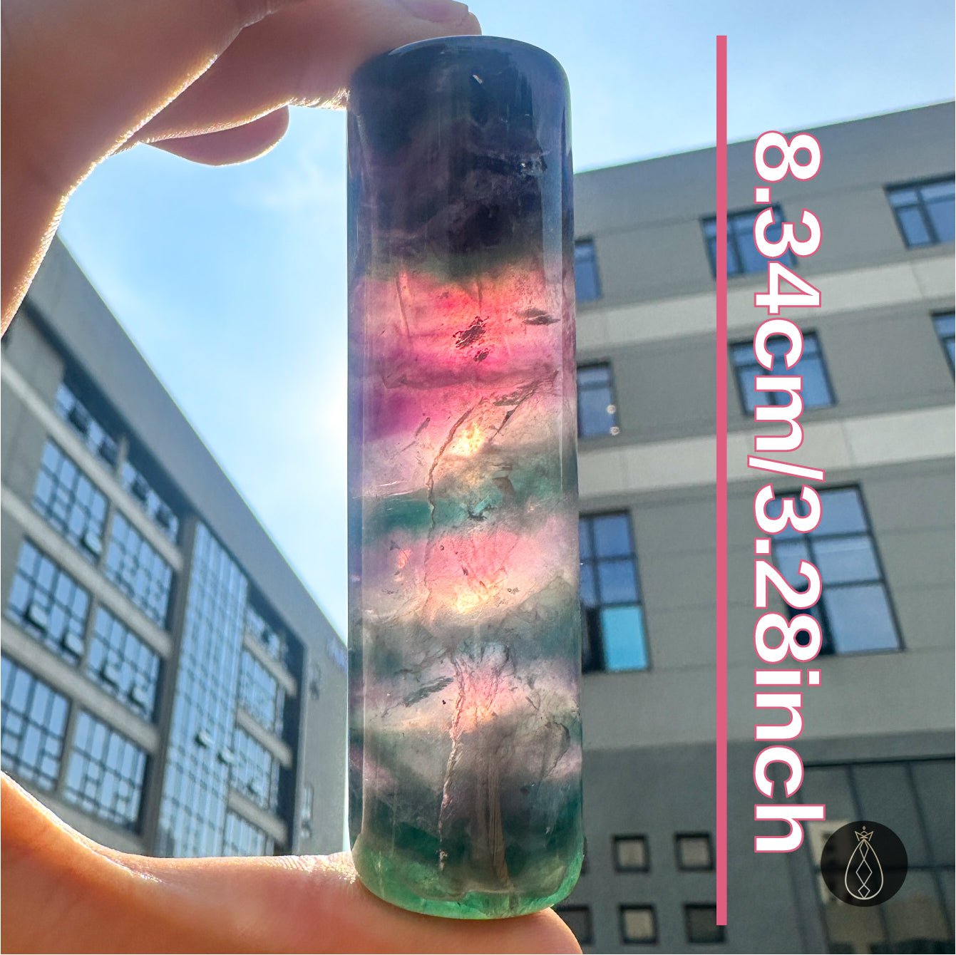 Rainbow Fluorite Cylinder