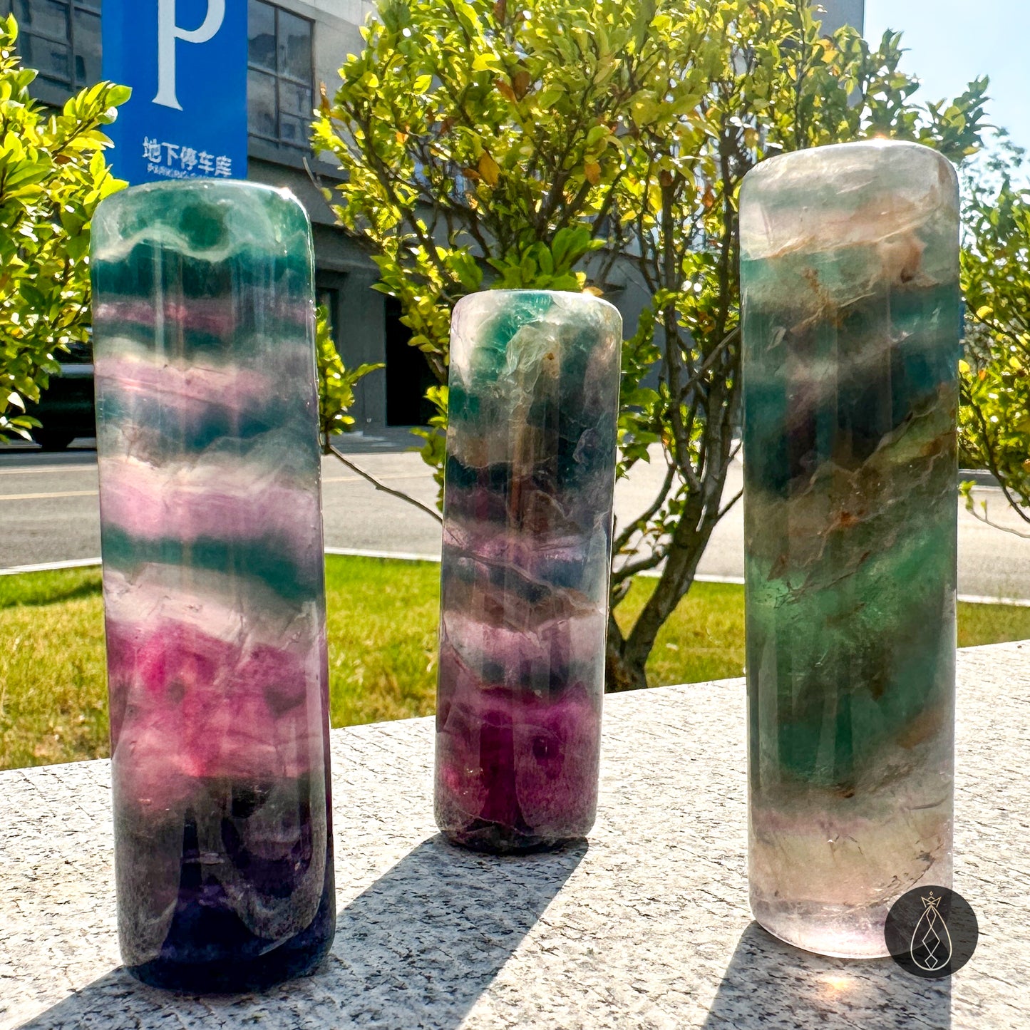 Rainbow Fluorite Cylinder