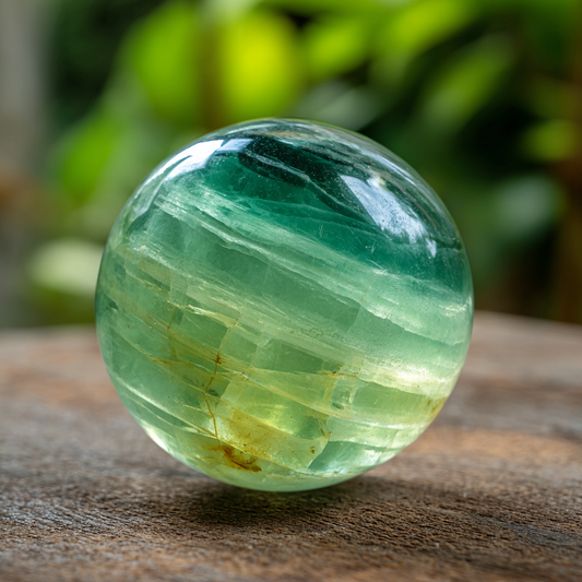 Green Fluorite Sphere