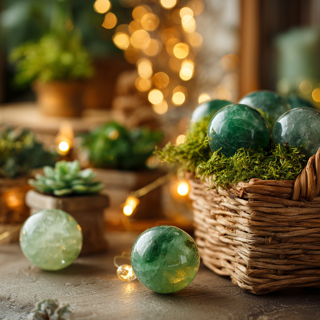 Green Fluorite Sphere