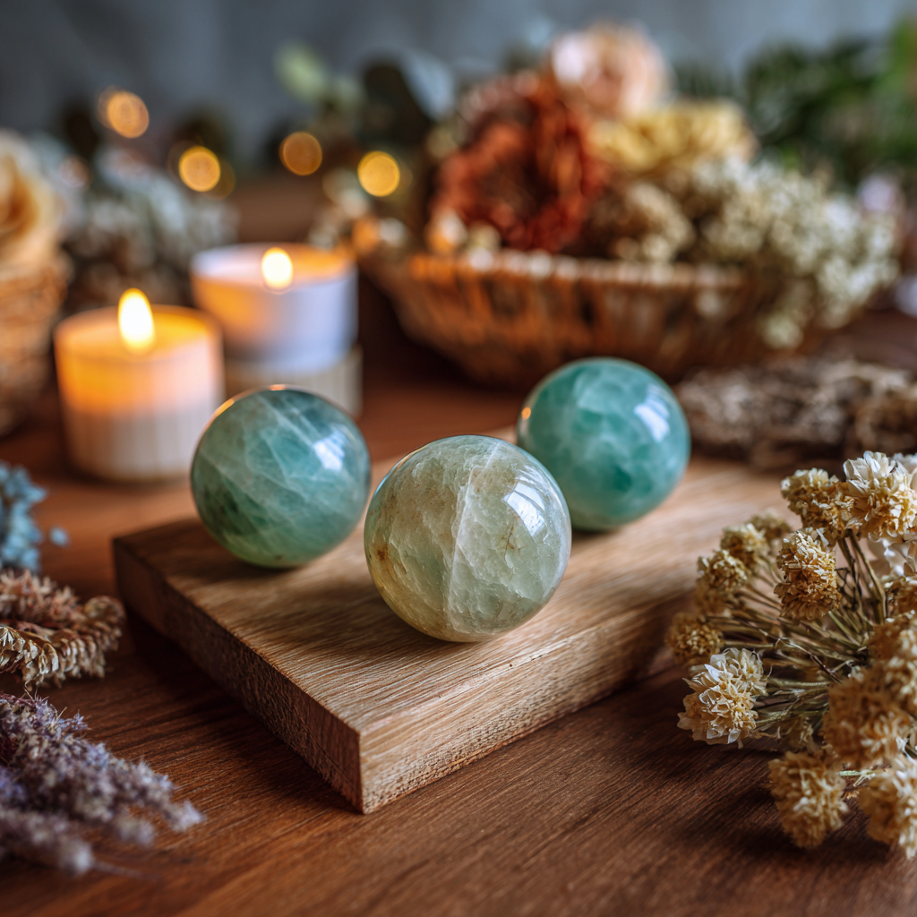 Green Fluorite Sphere